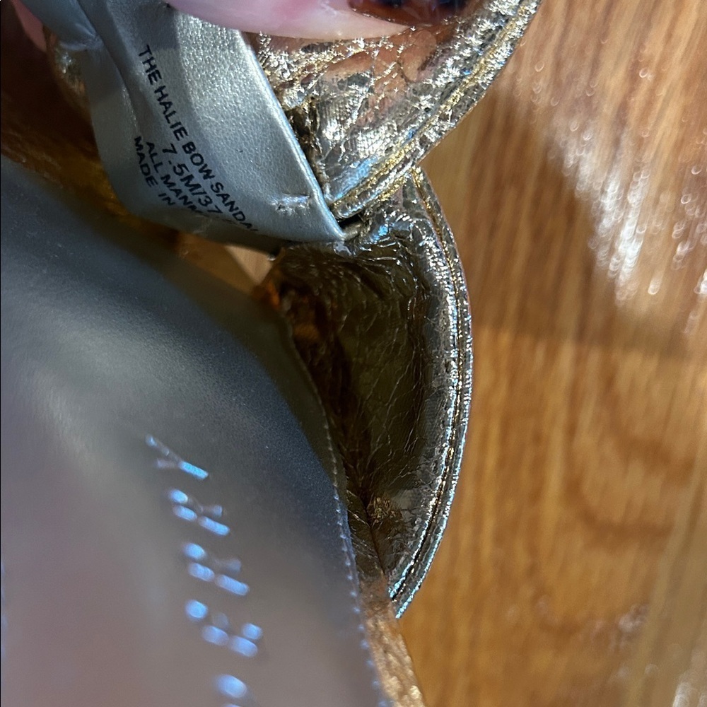 Katy Perry Collections Metallic Gold Mules - Picture 8 of 9